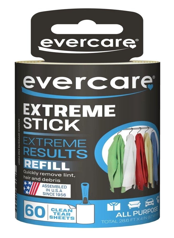 Evercare Lint Roller Refill Picks Up Lint, Dust, Dandruff 60 Layers (6 Pack) - Image 1